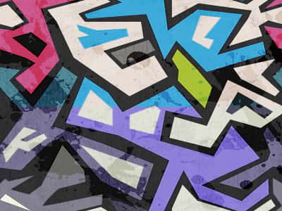 Fototapete Abstraktes Graffiti