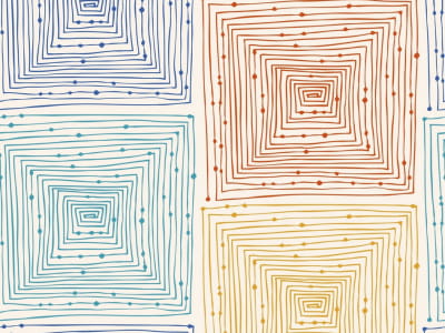 Fototapete Farbige Quadrate