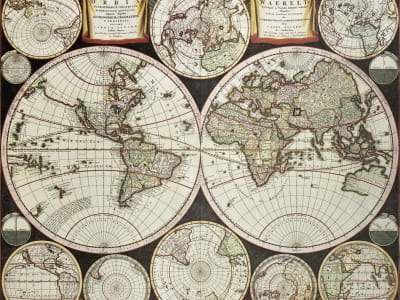 Fototapete Geographie auf dem Globus