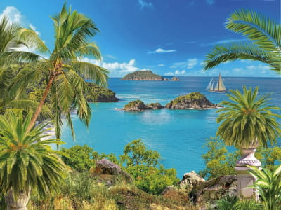 Fototapete Paradiesische tropische Insel