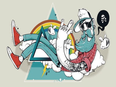 Fototapete Hipster