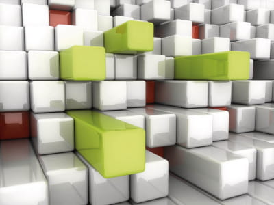 Fototapete Geometrische Würfel 3D