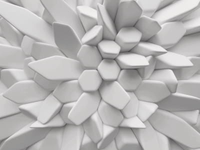 Fototapete Abstrakte 3D-Figuren