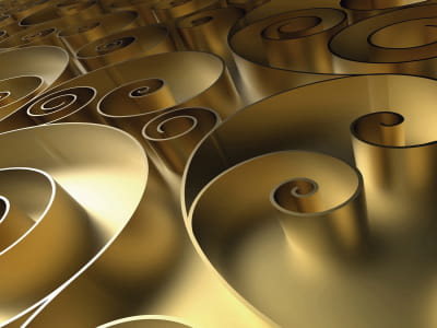 Fototapete Goldene Locken 3D