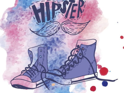 Fototapete Helle Turnschuhe