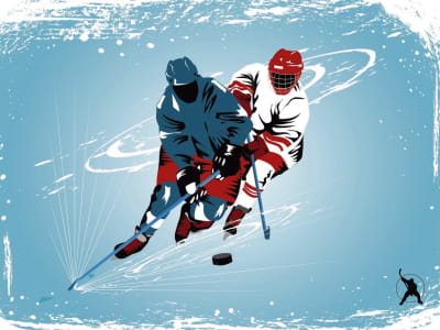 Fototapete Hockeyspieler