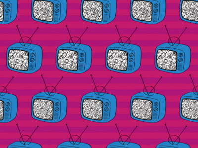 Fototapete Fernseher