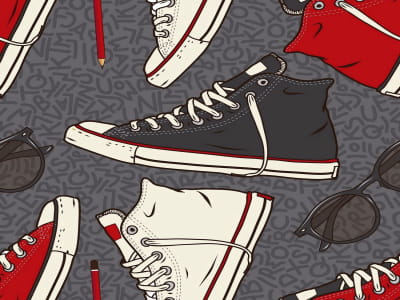 Fototapete Turnschuhe