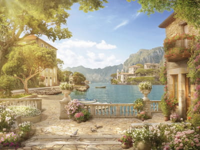 Fototapete Hof in Italien