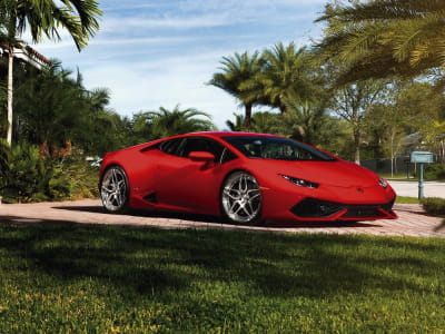 Fototapete Roter Lamborghini
