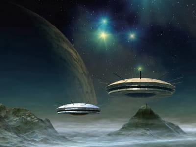 Fototapete Interplanetare Schiffe