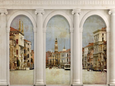 Fototapete Hohe Bögen und Venedig