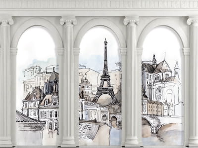 Fototapete Arches und Paris