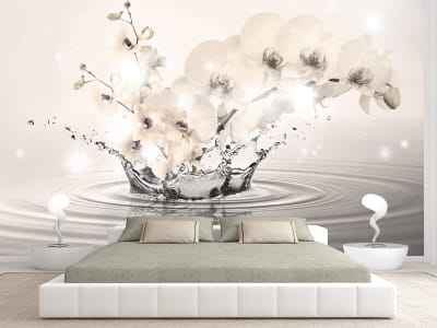 Fototapete 3D-Orchidee