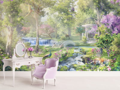 Fototapete Blühender Garten