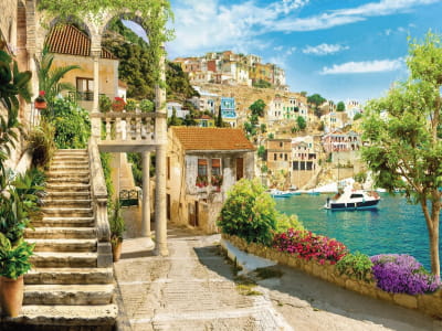 Fototapete Ein sicherer Hafen in Italien