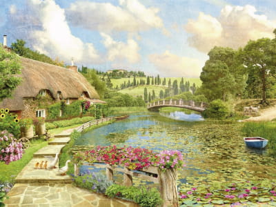 Fototapete Sommerhaus