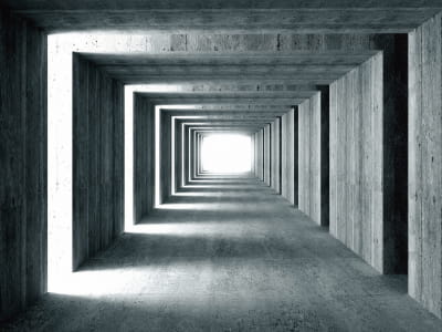 Fototapete Betontunnel