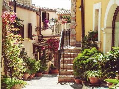 Fototapete Kleine Straße in Italien