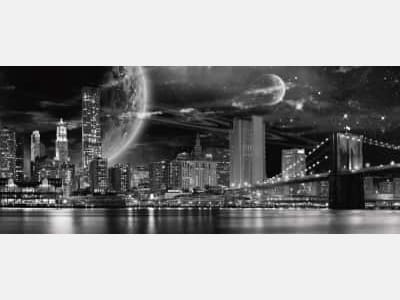 Fototapete Mystischer Himmel über New York