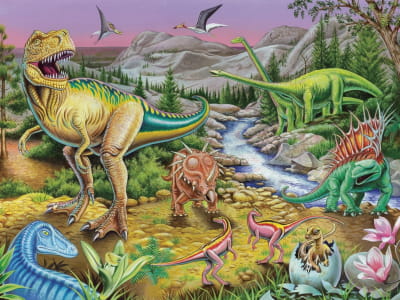 Fototapete Raubdinosaurier