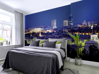 Fototapete Nacht Prag