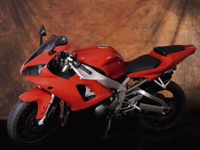 Fototapete Rotes Motorrad