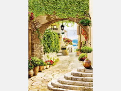 Fototapete Gepflasterte Straße in Spanien