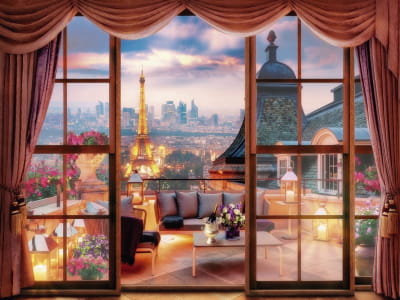 Fototapete Abend in Paris