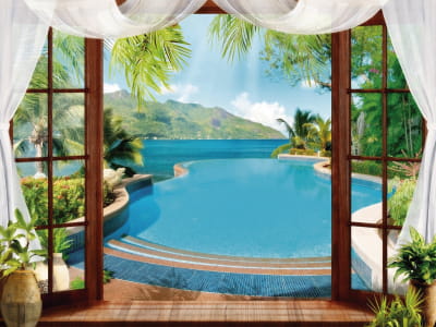 Fototapete Schwimmbad zu Hause