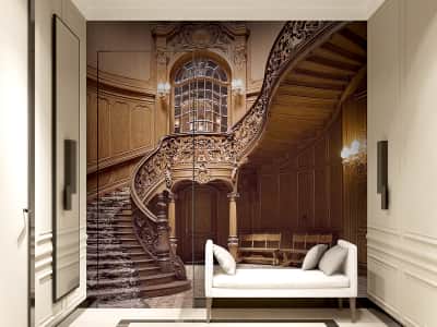 Fototapete Anmutige Treppe