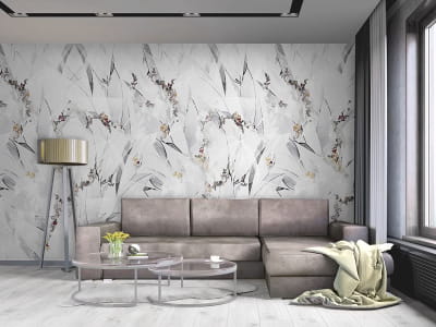 Fototapete Abstrakte Wildblumen