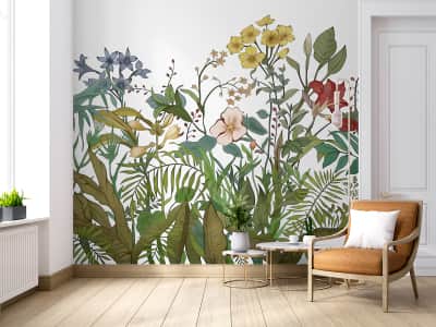 Fototapete Unbefleckte Wildblumen