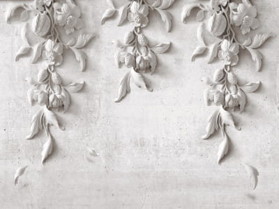 Fototapete Steinblumen