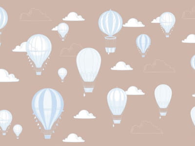 Fototapete Leichte Ballons am Himmel