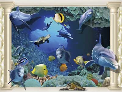 Fototapete Unterwasserwelt 3D