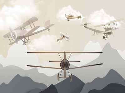 Fototapete Flugzeuge am Himmel