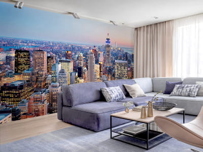 Fototapete New York bei Nacht