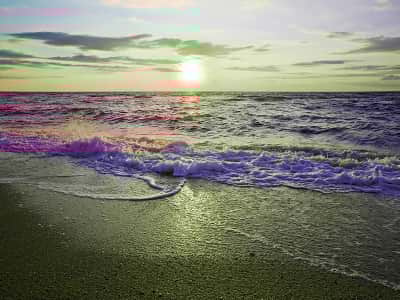 Fototapete Abendlicher Strand