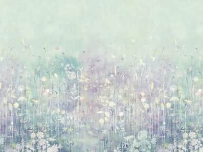 Fototapete Wildblumen zeichnen