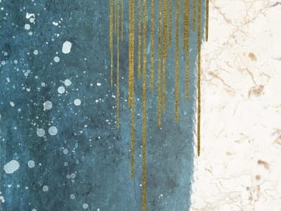 Fototapete Zusammensetzung aus Marmor und Gold
