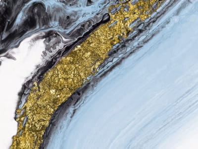 Fototapete Gold in Marmor