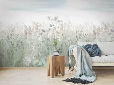 Fototapete Feld voller Blumen
