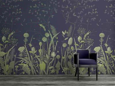 Fototapete Bescheidene Wildblumen