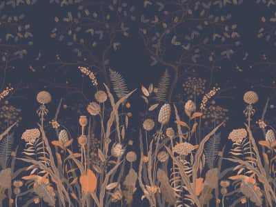 Fototapete Bescheidene Wildblumen