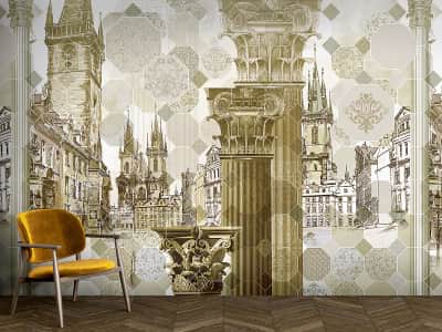 Fototapete Goldenes Prag