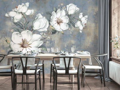 Fototapete Weiße Magnolie
