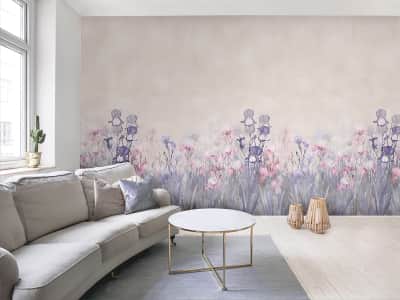 Fototapete Blühende kleine Blumen
