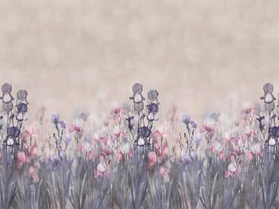 Fototapete Blühende kleine Blumen