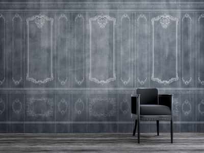 Fototapete Mattgraue Wand